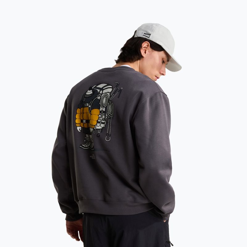 Bluza The North Face Gear Up Get Out RLX SS Tee Graphic anthracite grey 3