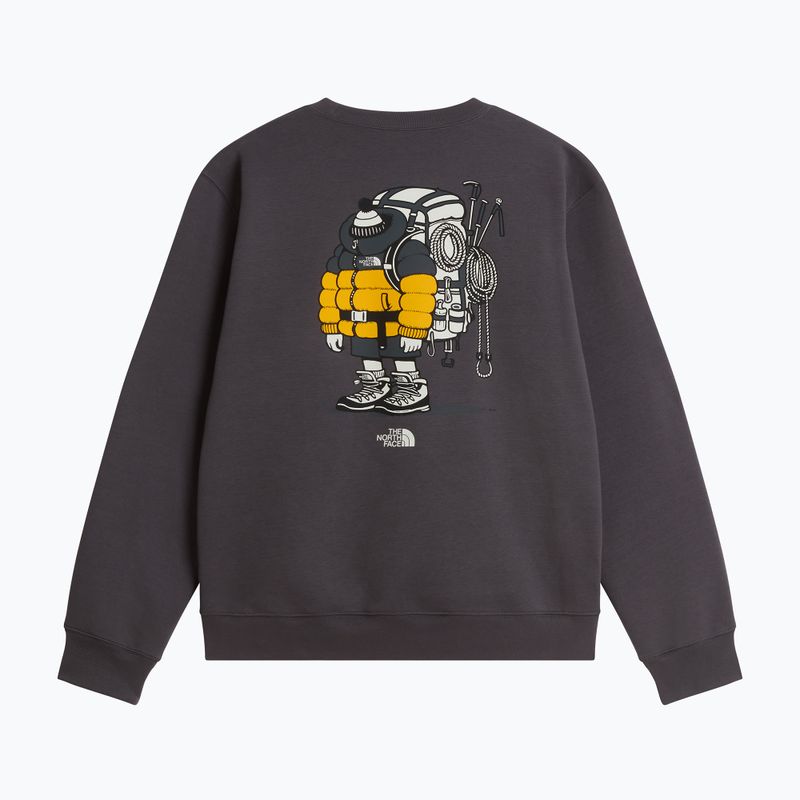 Bluza The North Face Gear Up Get Out RLX SS Tee Graphic anthracite grey 5