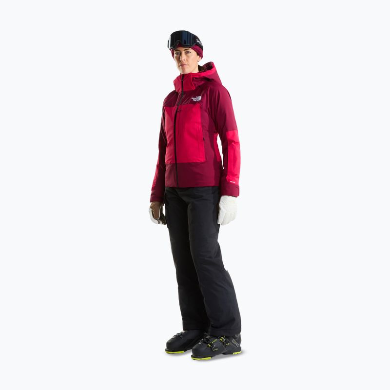 Kurtka narciarska damska The North Face Lenado lali guran/burgundy cru 2