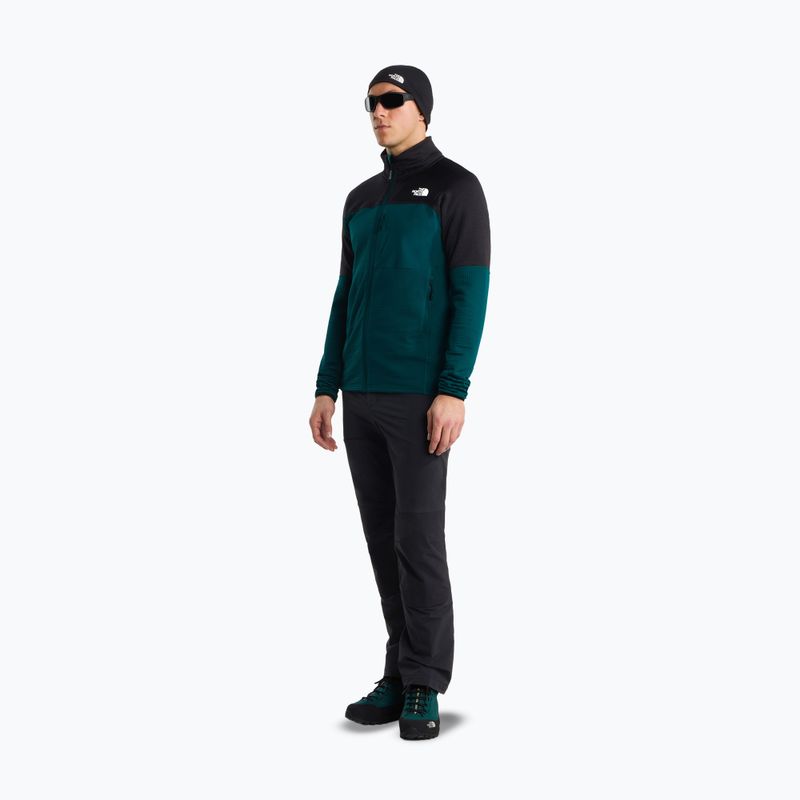 Bluza trekkingowa męska The North Face Polartec Powergrid Stormgap pacific teal/tnf black 2