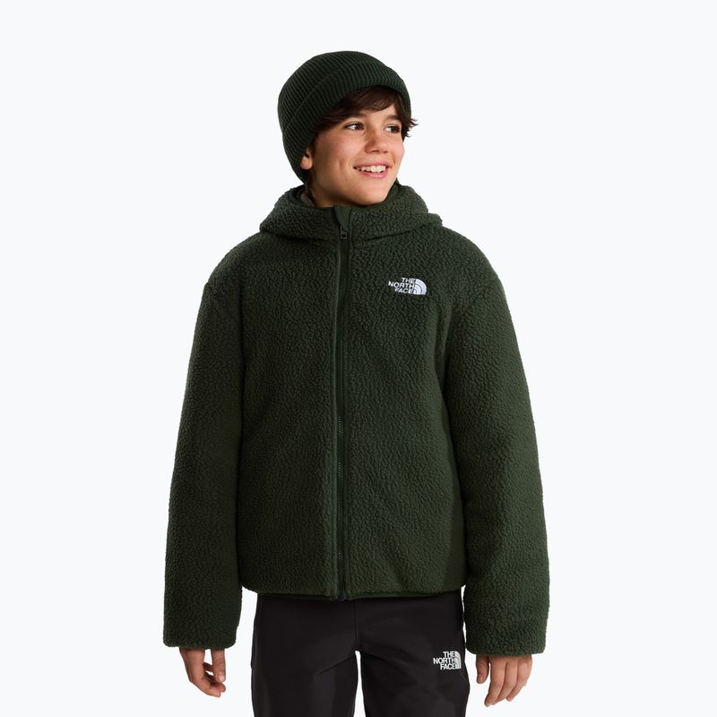 Kurtka ocieplana dziecięca The North Face Reversible Shasta FZ Hooded caraway seed/bo 5