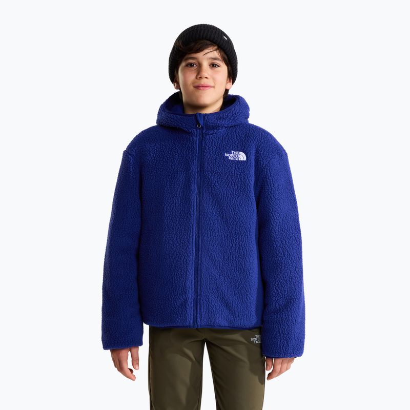 Kurtka ocieplana dziecięca The North Face Reversible Shasta FZ Hooded active blue/bol 5