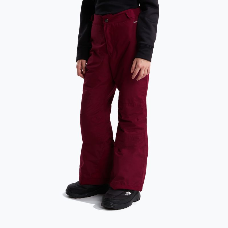 Spodnie narciarskie dziecięce The North Face Freedom Insulated burgundy crush