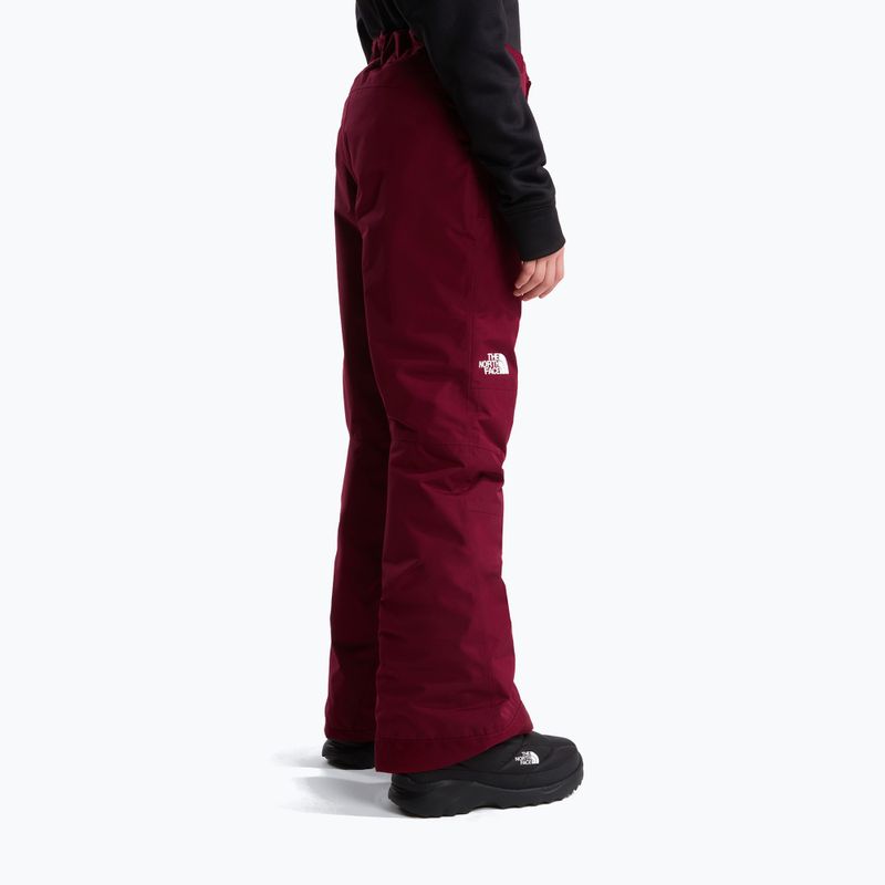 Spodnie narciarskie dziecięce The North Face Freedom Insulated burgundy crush 3