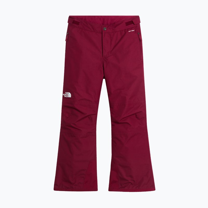 Spodnie narciarskie dziecięce The North Face Freedom Insulated burgundy crush 4