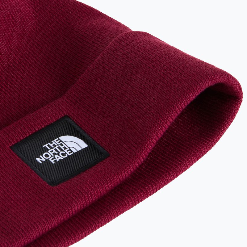 Czapka zimowa The North Face Dock Worker Recycled Beanie burgundy crush 2