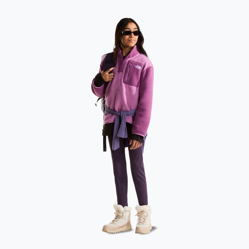 Bluza polarowa dziecięca The North Face Yumiori 1/4 Zip hushed lavender 4