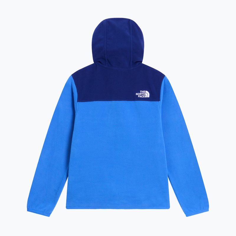 Bluza polarowa dziecięca The North Face Teen Glacier Full Zip Hoodie bold blue/activ blue 6