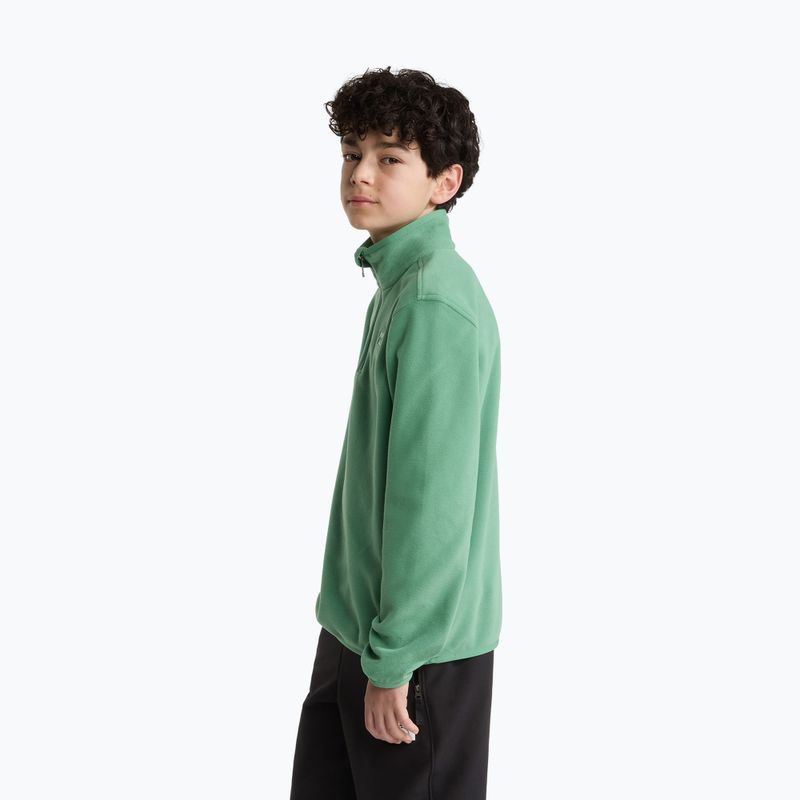 Bluza polarowa dziecięca The North Face Teen Glacier 1/4 Zip dimmed algae 3