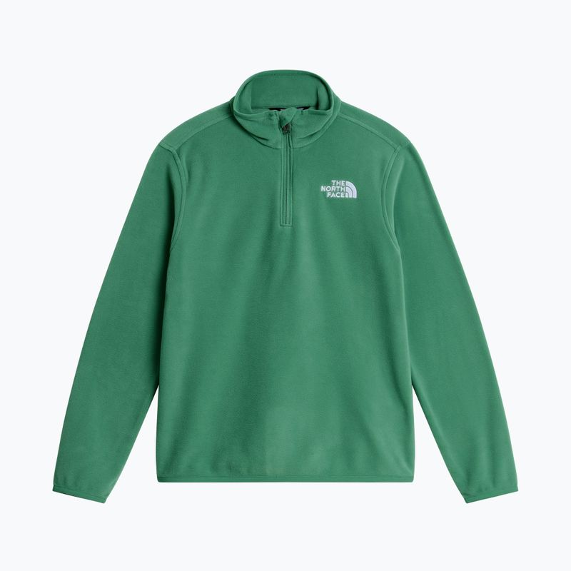Bluza polarowa dziecięca The North Face Teen Glacier 1/4 Zip dimmed algae 4