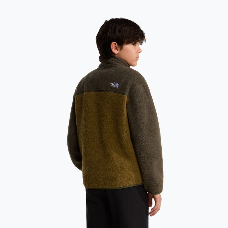Bluza polarowa dziecięca The North Face Yumiori 1/4 Zip caraway seed/ne 5