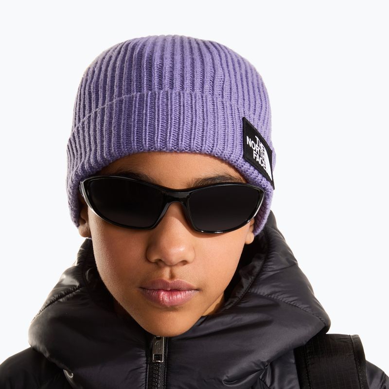 Czapka zimowa The North Face Logo Box Cuffed grounded plum 3
