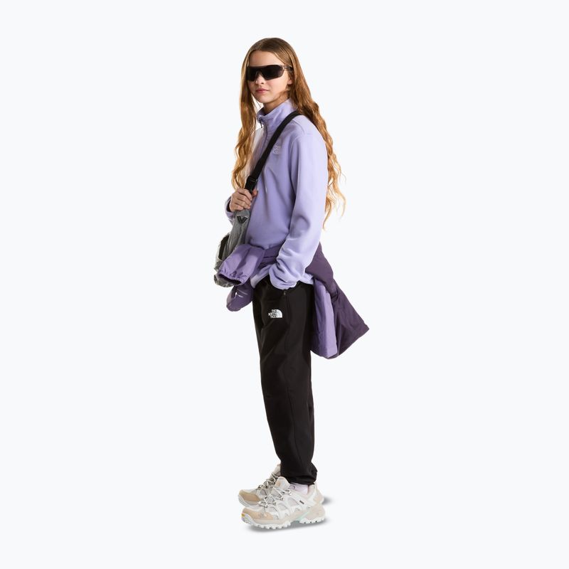 Bluza polarowa dziecięca The North Face Teen Glacier 1/4 Zip pale plum 2