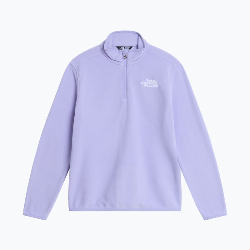 Bluza polarowa dziecięca The North Face Teen Glacier 1/4 Zip pale plum 4