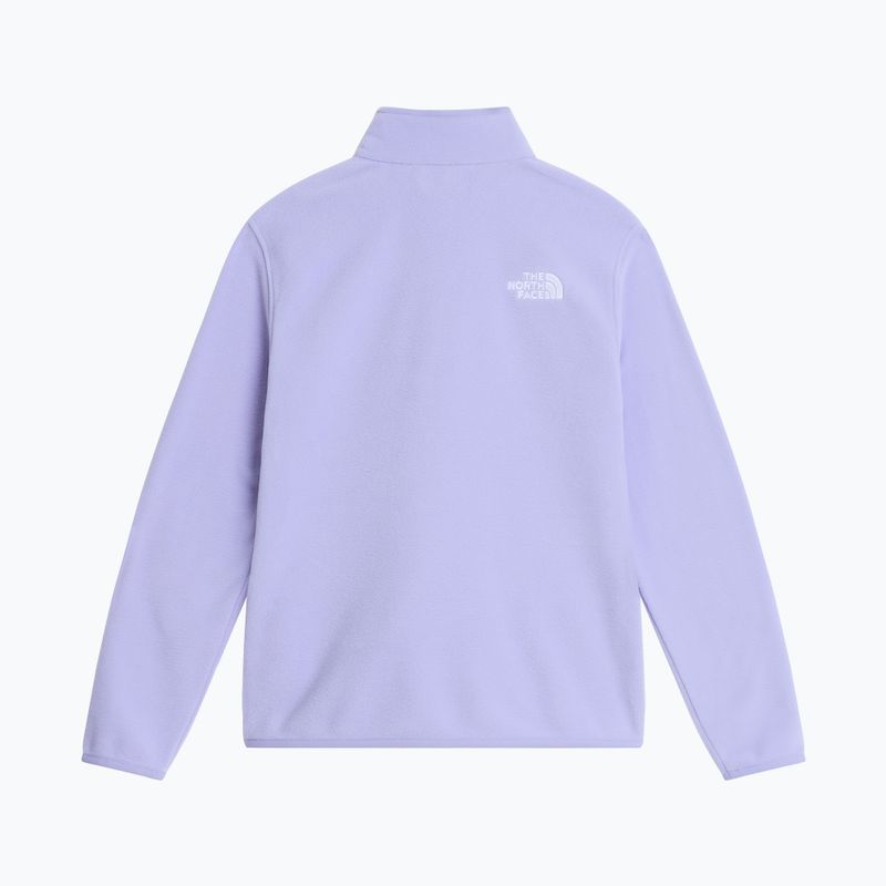Bluza polarowa dziecięca The North Face Teen Glacier 1/4 Zip pale plum 5
