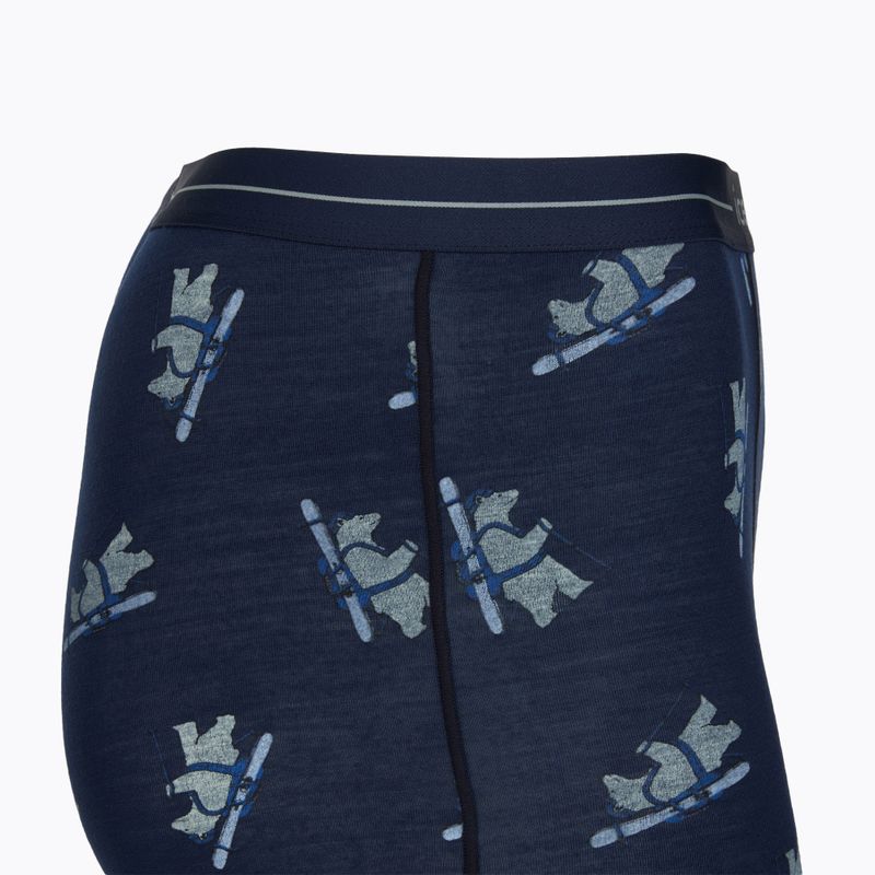 Bokserki termoaktywne męskie Icebreaker Merino 150 Anatomica BearTour AOP Boxers midnight navy 3