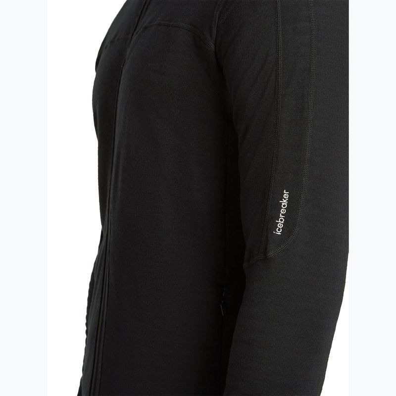 Bluza trekkingowa męska Icebreaker Merino 300 Realfleece Descender Zip Hoodie black 8