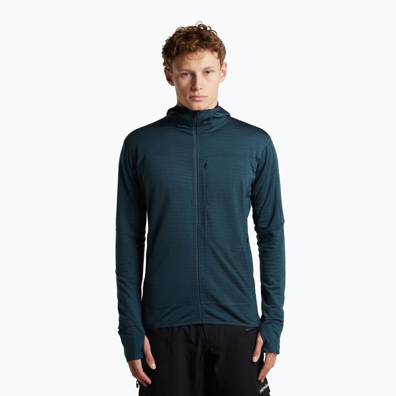 Bluza trekkingowa męska Icebreaker Merino 300 Realfleece Descender Zip Hoodie abyss
