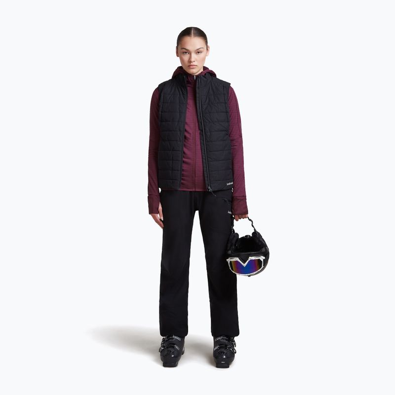 Bluza trekkingowa damska Icebreaker Merino 300 Realfleece Descender Zip Hoodie dark berry 6