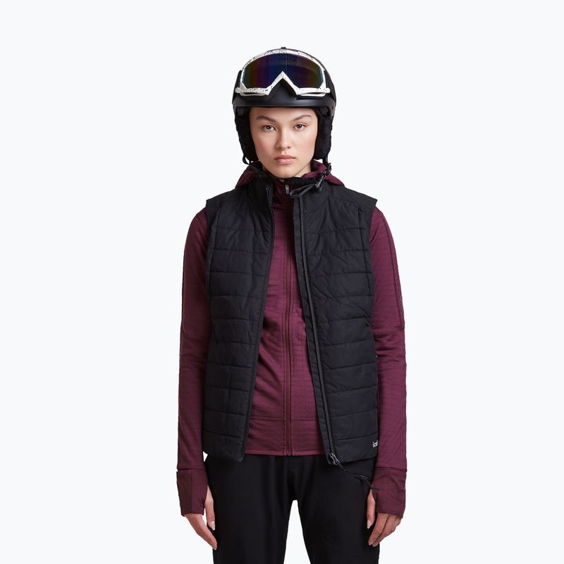 Bluza trekkingowa damska Icebreaker Merino 300 Realfleece Descender Zip Hoodie dark berry 7