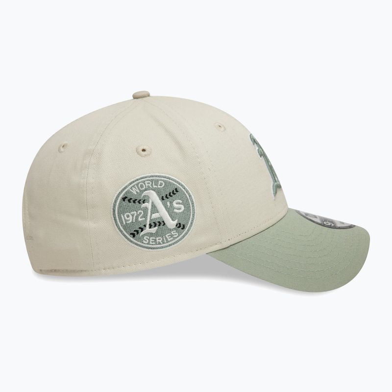 Czapka z daszkiem New Era WS Patch 9Forty Oakland Athletics light beige 4