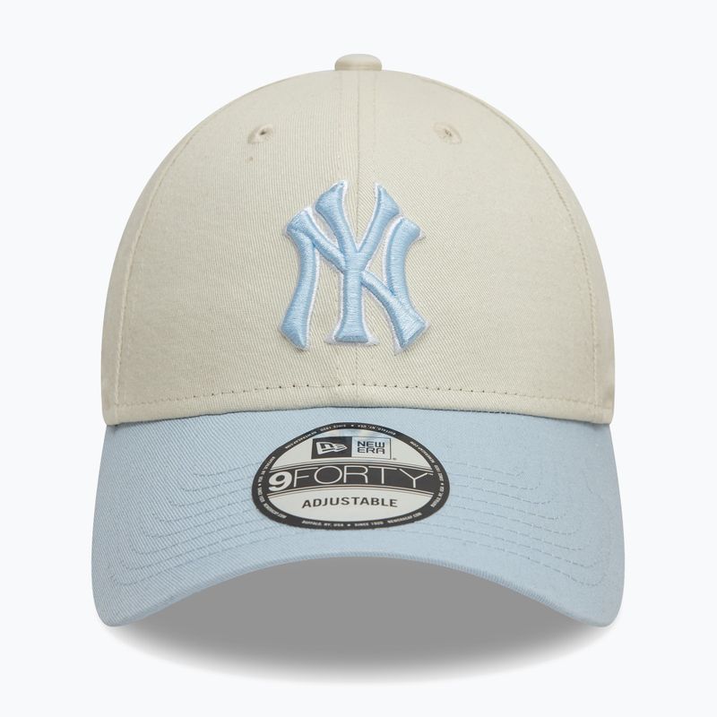 Czapka z daszkiem New Era WS Patch 9Forty New York Yankees light beige 2