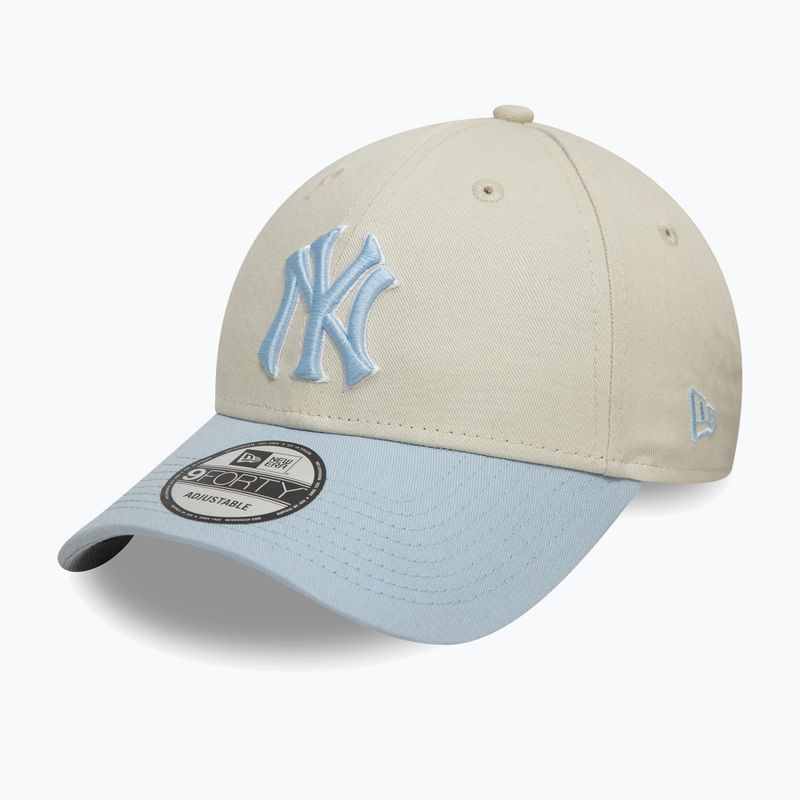 Czapka z daszkiem New Era WS Patch 9Forty New York Yankees light beige 3