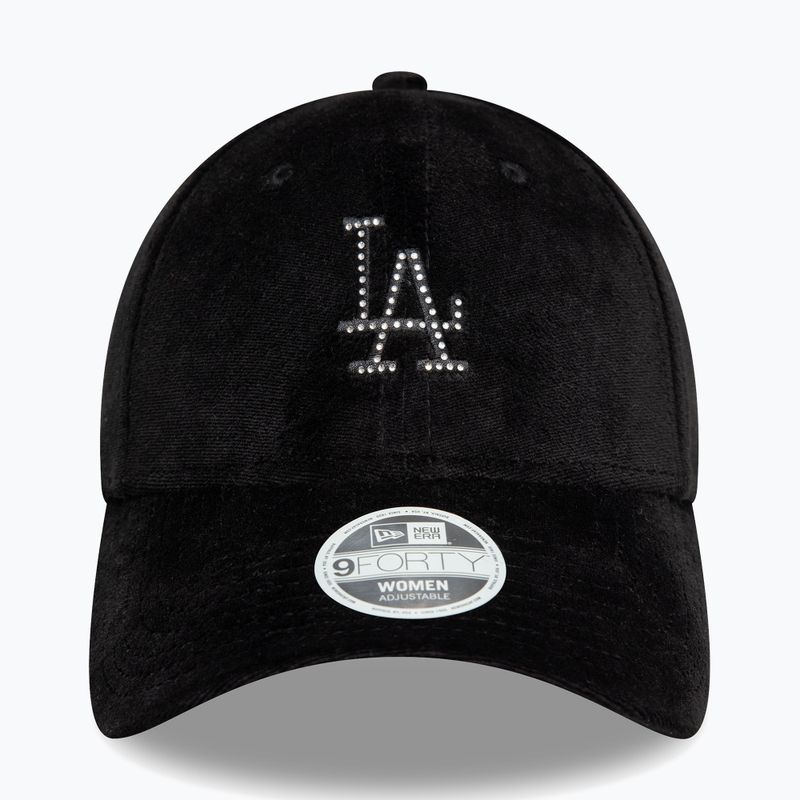 Czapka z daszkiem New Era Diamante Velour 9Forty Los Angeles Dodgers black 2