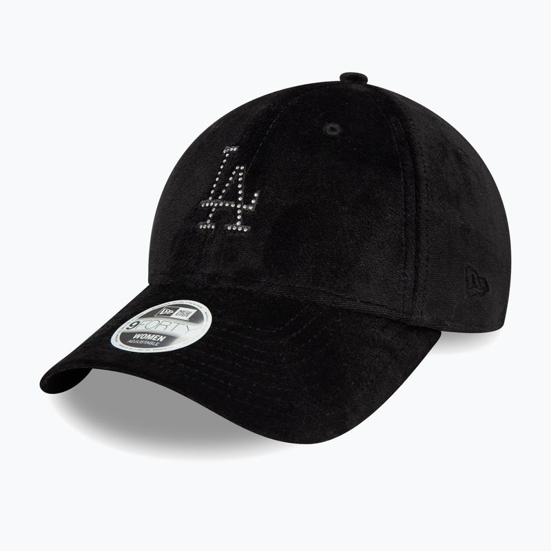 Czapka z daszkiem New Era Diamante Velour 9Forty Los Angeles Dodgers black 3