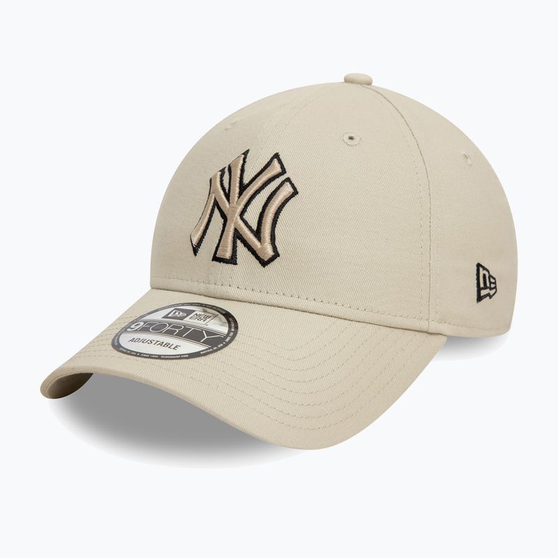 Czapka z daszkiem New Era Team Outline 9Forty New York Yankees light beige 2