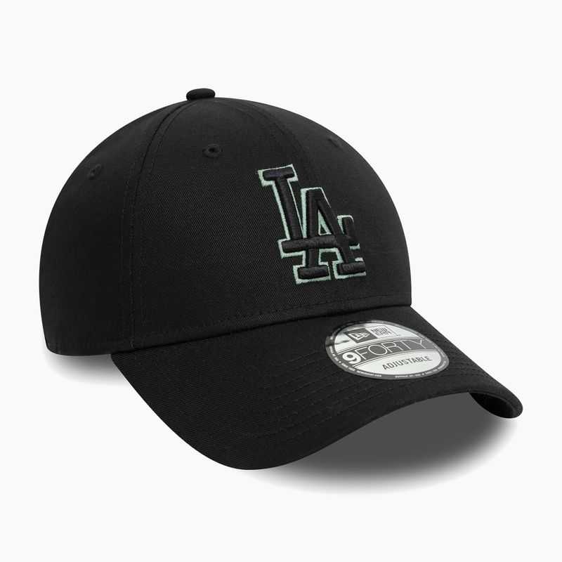 Czapka z daszkiem New Era Team Outline 9Forty Los Angeles Dodgers black