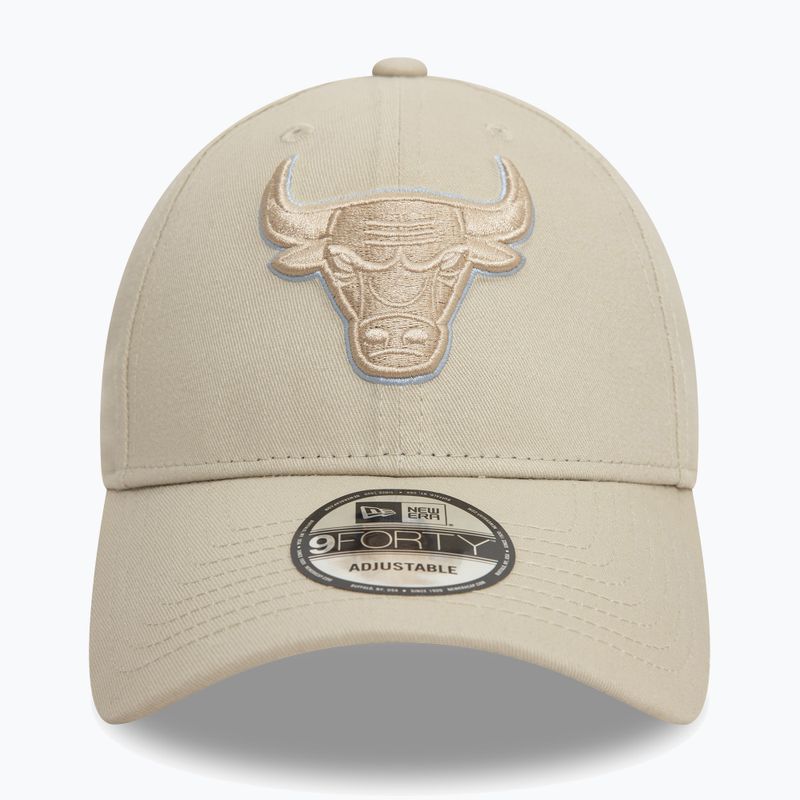 Czapka z daszkiem New Era Team Outline 9Forty Bulls light beige 2