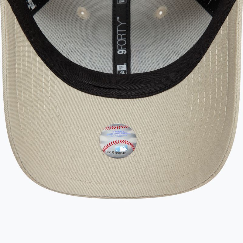 Czapka z daszkiem New Era Side Patch 9Forty Los Angeles Dodgers light beige 5