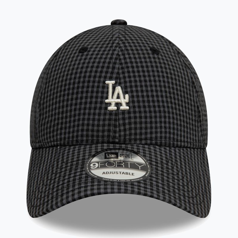Czapka z daszkiem New Era Seersucker 9Forty Los Angeles Dodgers black 3
