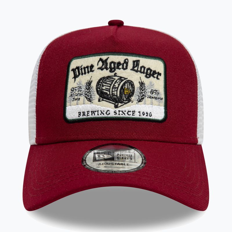 Czapka z daszkiem New Era NE Vintage Trucker dark red 2