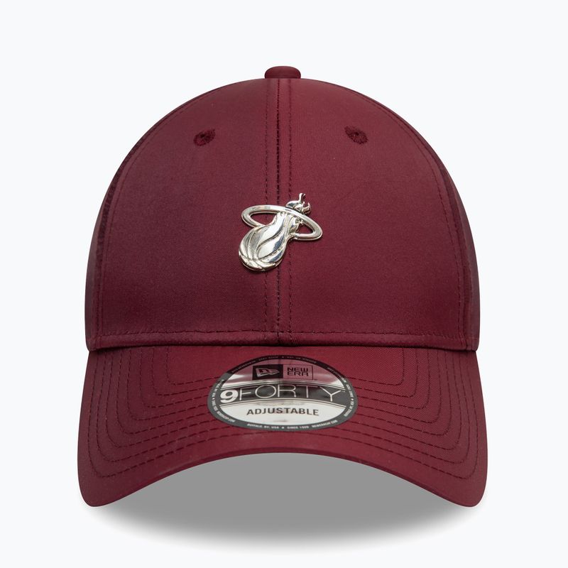 Czapka z daszkiem New Era NBA Tech 9Forty Maiami Heat dark red 2