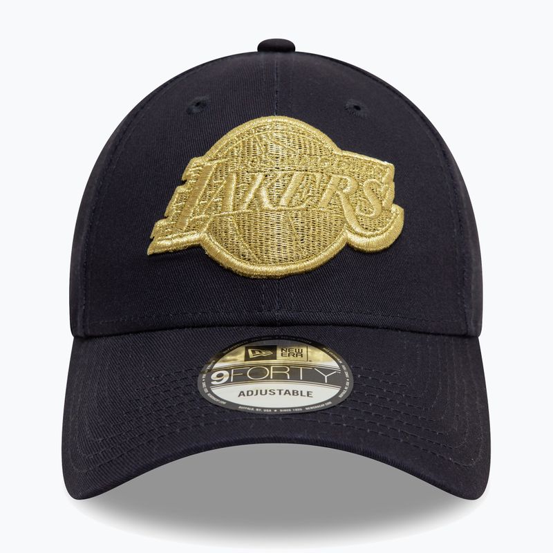 Czapka z daszkiem New Era Metallic 9Forty Los Angeles Lakers navy 2