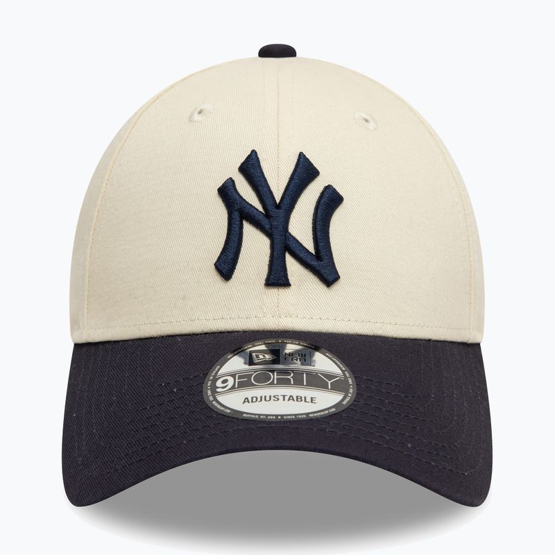 Czapka z daszkiem New Era Colourblock 9Forty New York Yankees light beige 3