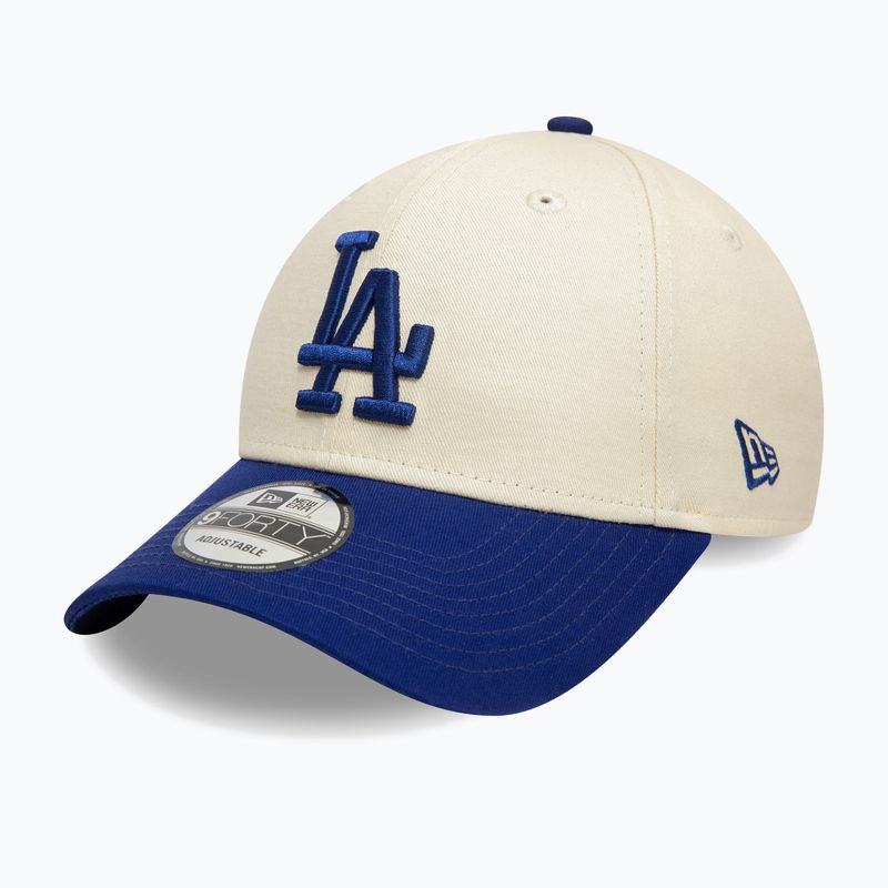 Czapka z daszkiem New Era Colourblock 9Forty Los Angeles Dodgers light beige 3