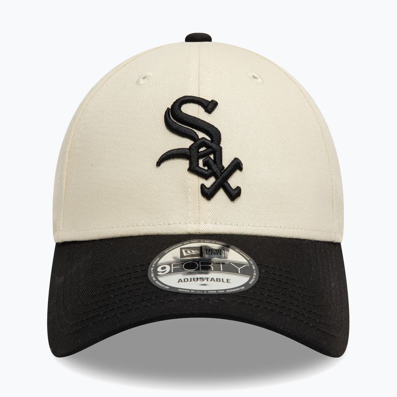 Czapka z daszkiem New Era Colourblock 9Forty Chicago White Sox light beige 2