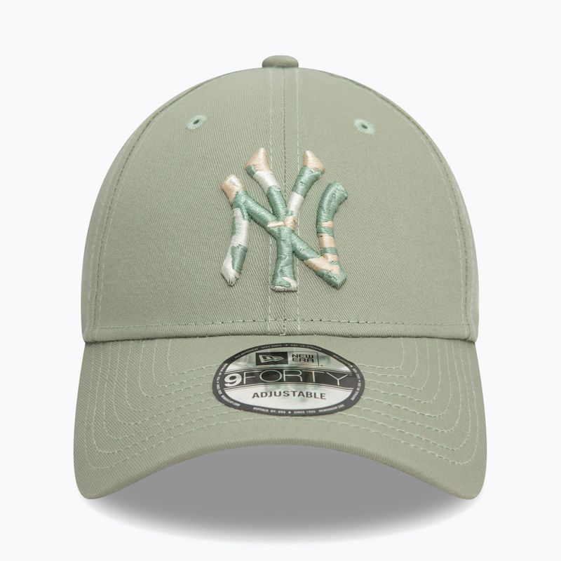 Czapka z daszkiem New Era Camo Infill 9Forty New York Yankees green pastel 2