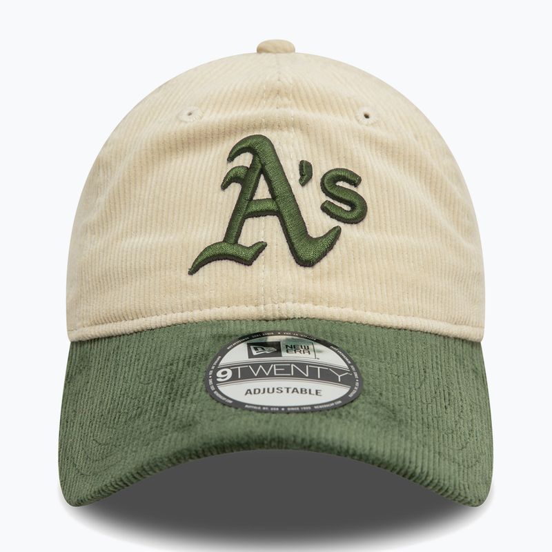 Czapka z daszkiem New Era Block Cord 9Twenty Oakland Athletics light beige 2