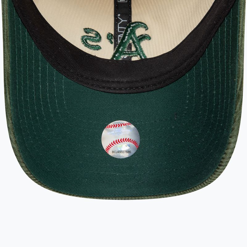 Czapka z daszkiem New Era Block Cord 9Twenty Oakland Athletics light beige 5