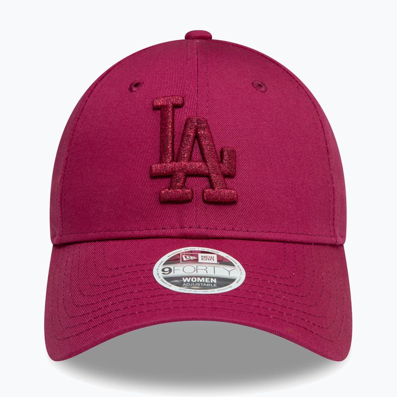 Czapka z daszkiem New Era Metallic Logo 9Forty Los Angeles Dodgers dark red 3