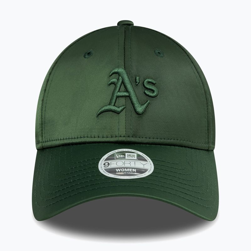 Czapka z daszkiem New Era Satin 9Forty Oakland Atletics dark green 3