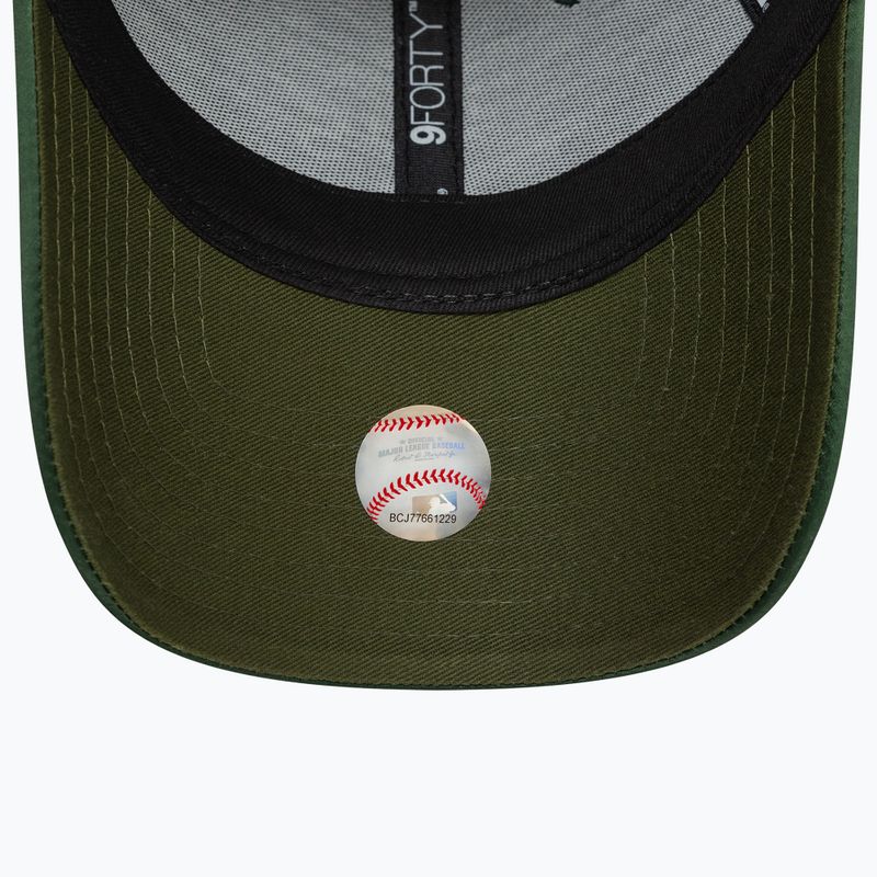 Czapka z daszkiem New Era Satin 9Forty Oakland Atletics dark green 5