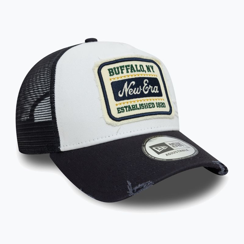 Czapka z daszkiem New Era NE Patch Distressed Trucker white