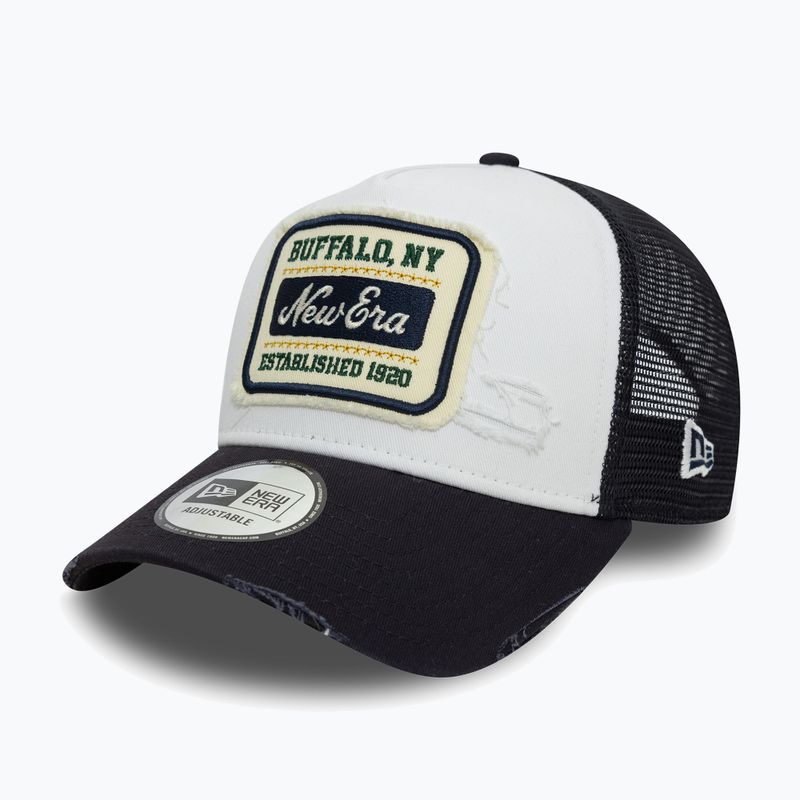 Czapka z daszkiem New Era NE Patch Distressed Trucker white 3