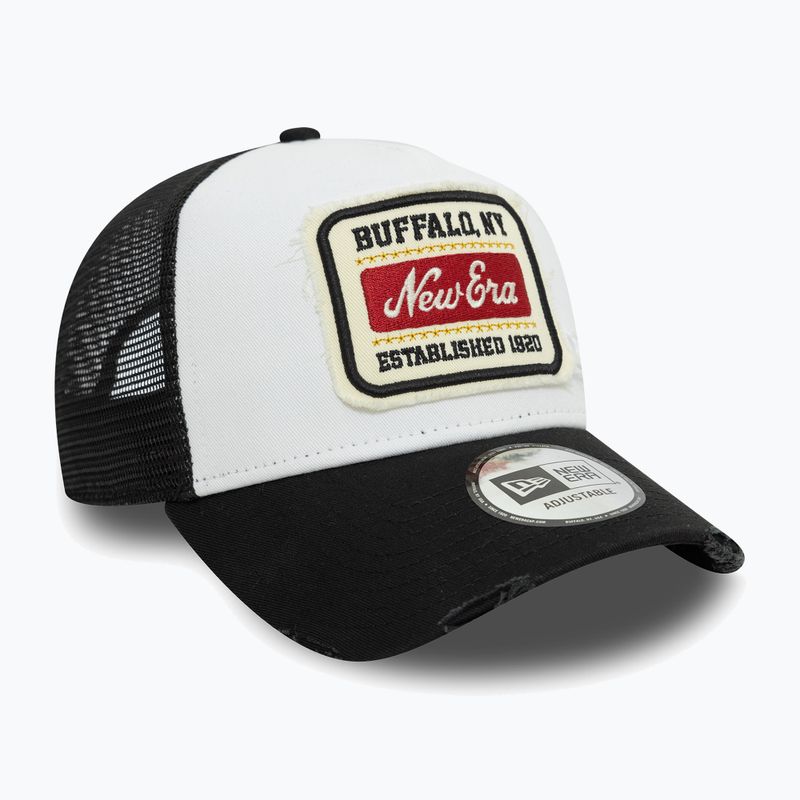Czapka z daszkiem New Era NE Patch Distress Trucker white