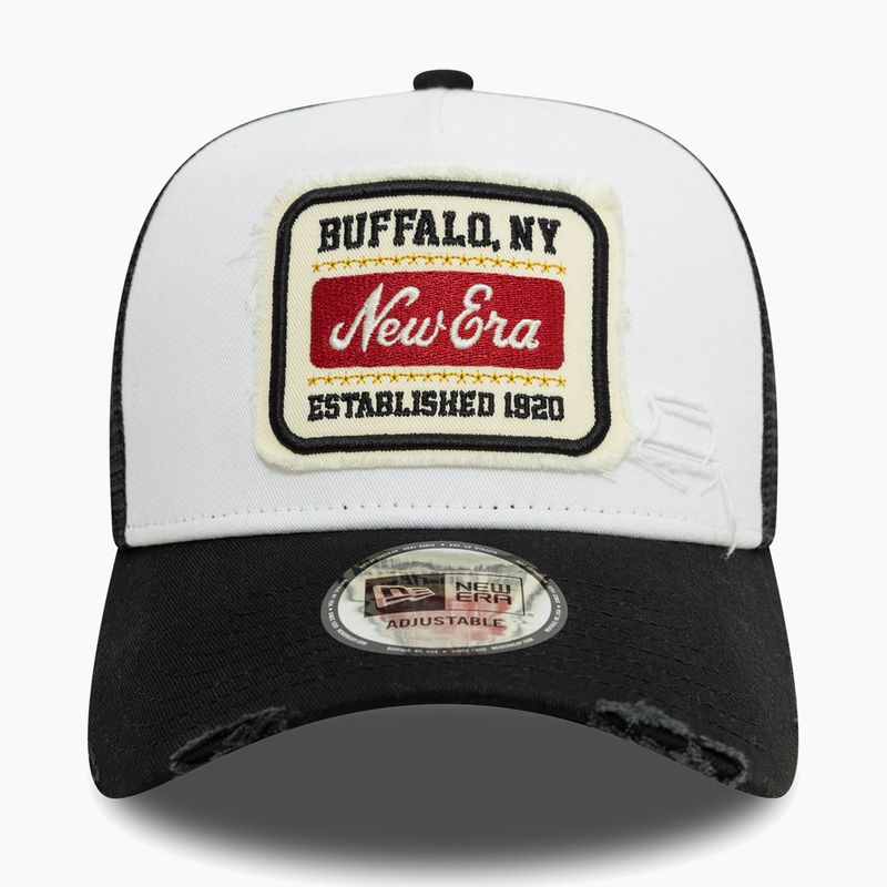 Czapka z daszkiem New Era NE Patch Distress Trucker white 2